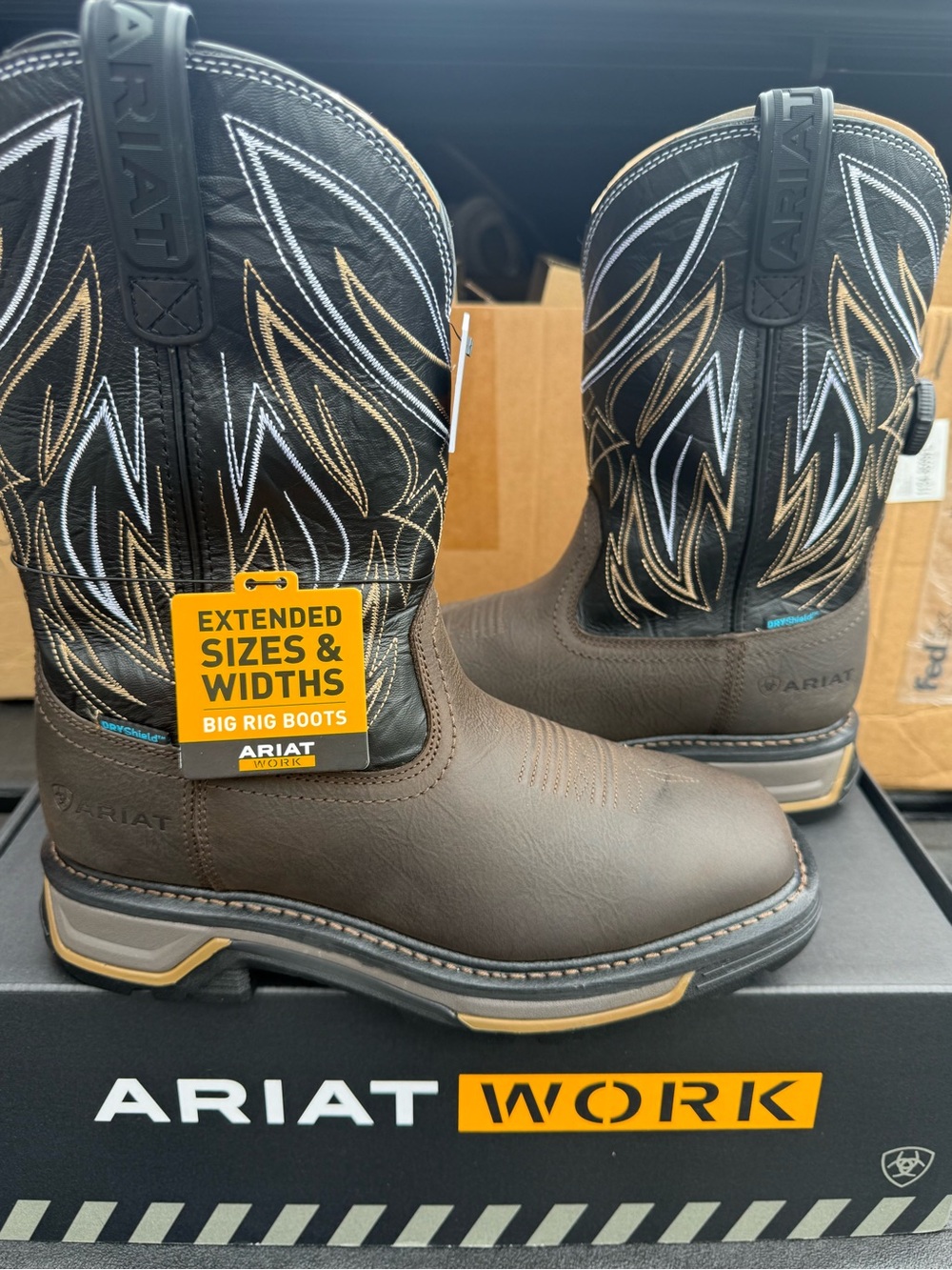 Ariat Big Boa waterproof Work Boots wide widths
